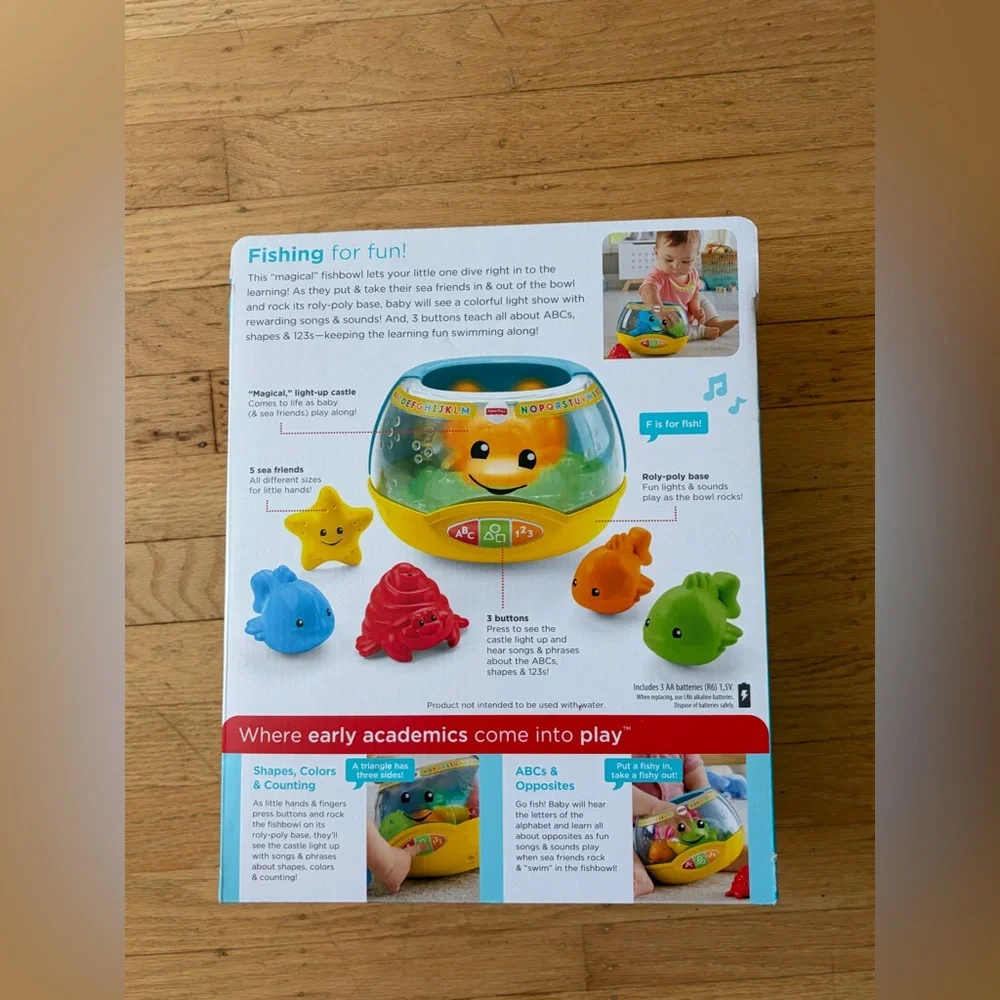 Magical lights fishbowl fisher price new in box - Picture 3 of 5